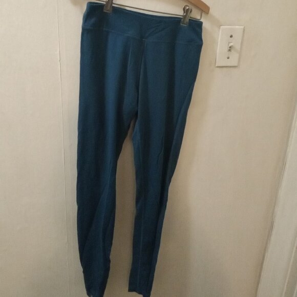 Woolies Tech Sz S teal Merinowool baselayer leggings - Picture 2 of 5